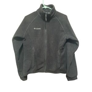 Columbia Fleece Jacket Full Zip Outdoor Warm Comfy Black‎ Youth 18/20